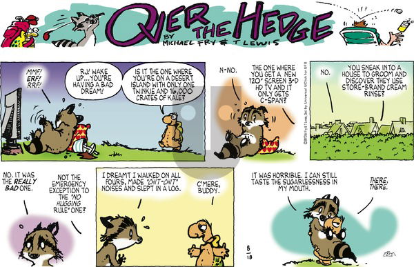 Over the Hedge on Sunday August 18, 2013 Comic Strip