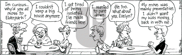 The Elderberries on Saturday September 3, 2005 Comic Strip
