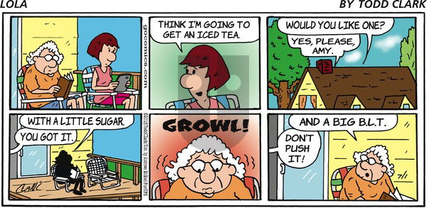 Lola on Sunday July 1, 2018 Comic Strip