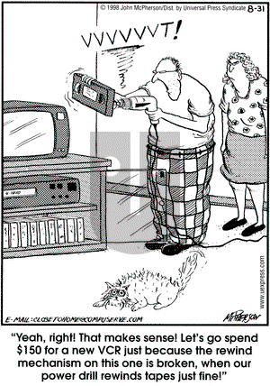 Close to Home on Monday August 31, 1998 Comic Strip