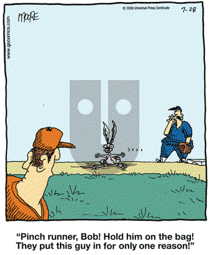 In the Bleachers on Monday July 28, 2008 Comic Strip