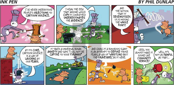 Ink Pen on Sunday February 1, 2009 Comic Strip
