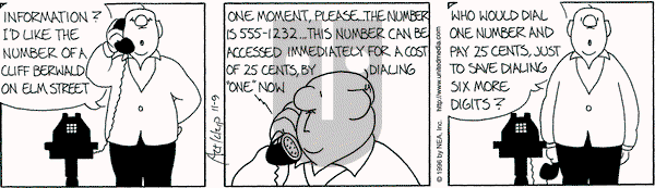 The Born Loser on Saturday November 9, 1996 Comic Strip