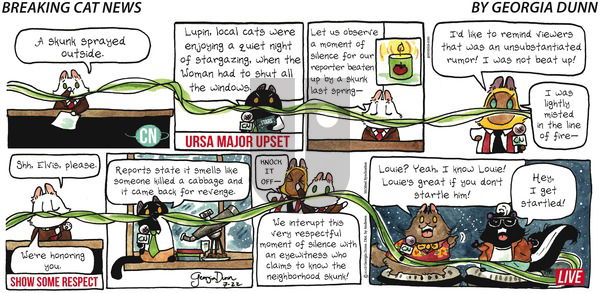 Breaking Cat News on Sunday July 22, 2018 Comic Strip