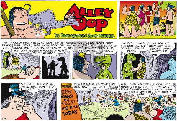 Alley Oop on Sunday June 24, 2001 Comic Strip