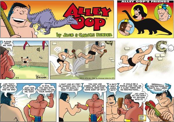 Alley Oop on Sunday September 9, 2012 Comic Strip