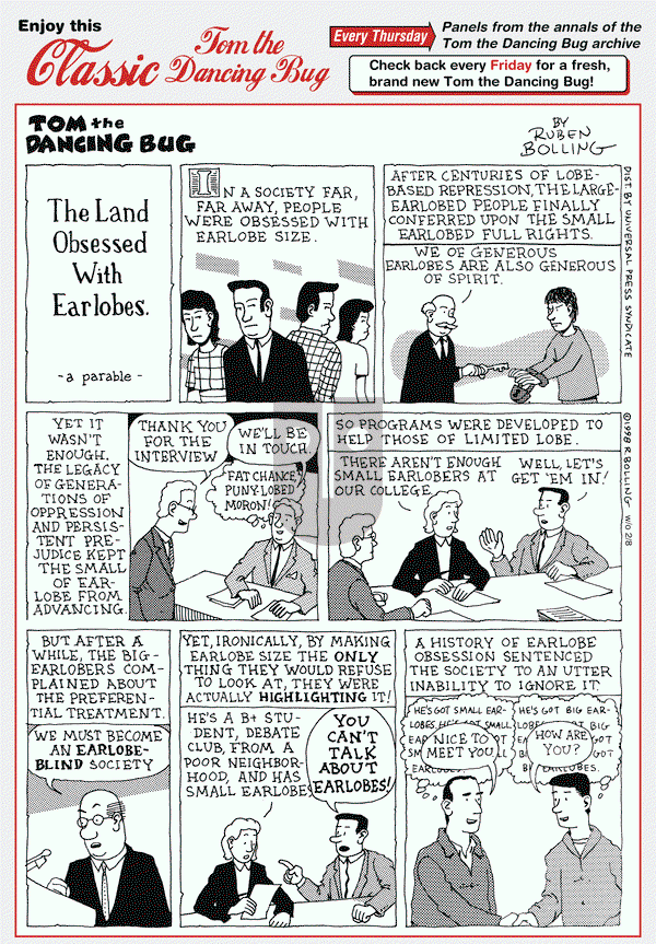 Tom the Dancing Bug on Thursday December 20, 2012 Comic Strip