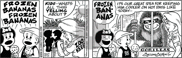 Nancy on Tuesday July 17, 2001 Comic Strip