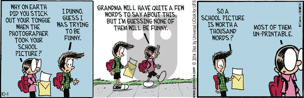 Grand Avenue on Wednesday October 1, 2014 Comic Strip