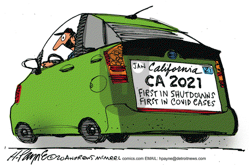 Henry Payne on Monday January 4, 2021 Comic Strip