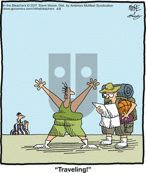 In the Bleachers on Saturday April 8, 2017 Comic Strip