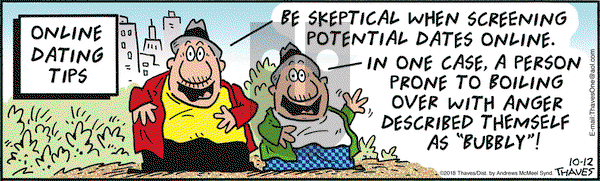 Frank and Ernest on Friday October 12, 2018 Comic Strip