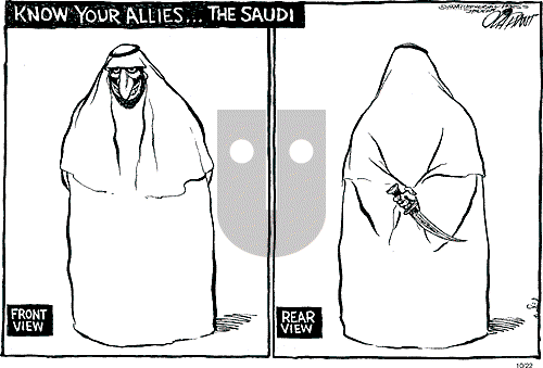 Pat Oliphant on Monday October 22, 2001 Comic Strip