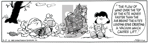 Peanuts on Wednesday March 3, 1993 Comic Strip