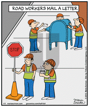 Half Full on Wednesday April 8, 2015 Comic Strip