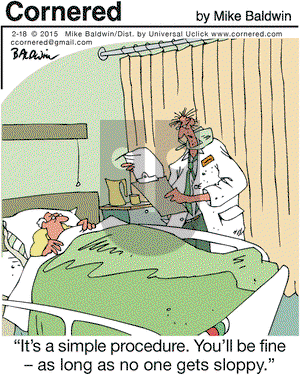 Cornered on Wednesday February 18, 2015 Comic Strip