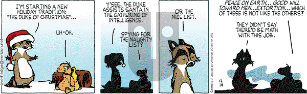 Over the Hedge on Monday December 14, 2015 Comic Strip