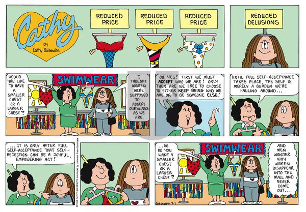 Cathy Classics on Sunday July 7, 1996 Comic Strip