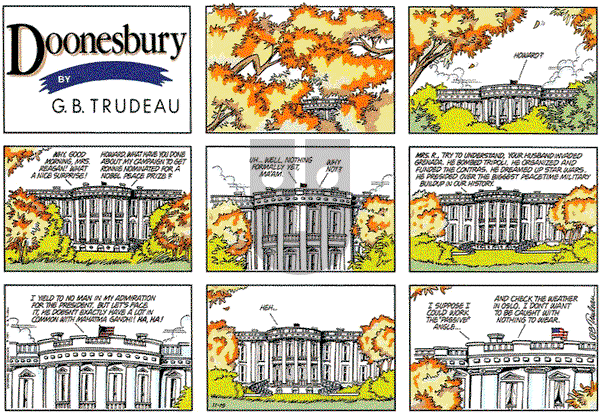 Doonesbury on Sunday November 15, 1987 Comic Strip