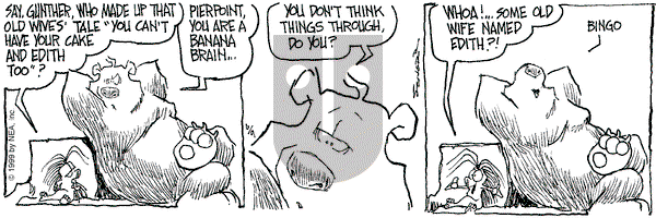 The Grizzwells on Wednesday June 9, 1999 Comic Strip