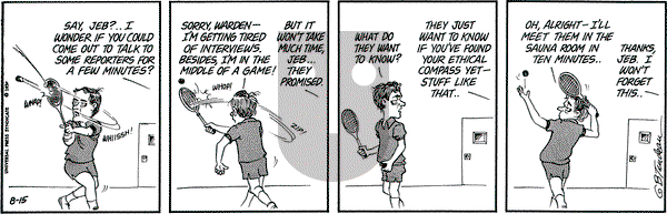 Doonesbury on Thursday August 15, 1974 Comic Strip