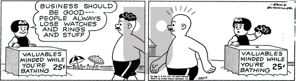 Nancy on Wednesday July 7, 1971 Comic Strip