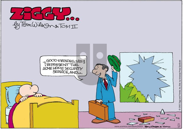 Ziggy on Sunday October 27, 2002 Comic Strip