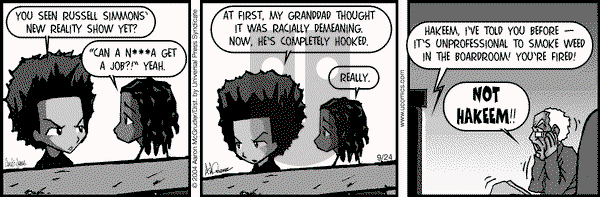 The Boondocks on Friday April 27, 2012 Comic Strip