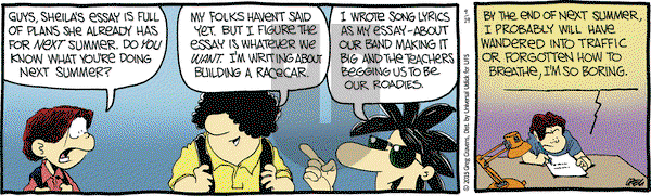 The Buckets on Saturday September 19, 2015 Comic Strip