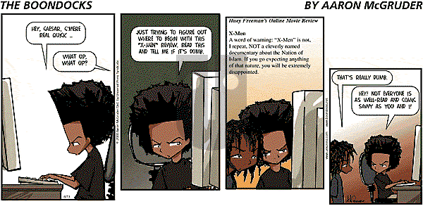The Boondocks on Sunday March 16, 2008 Comic Strip