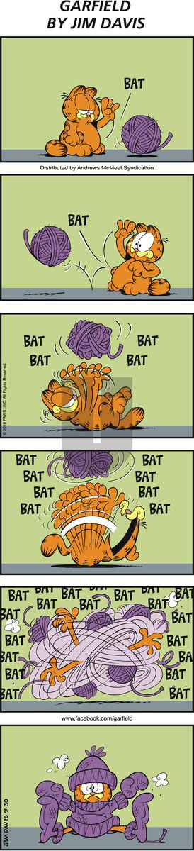 Garfield on Sunday September 30, 2018 Comic Strip