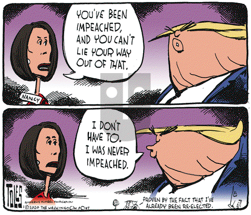 Tom Toles on Wednesday January 15, 2020 Comic Strip