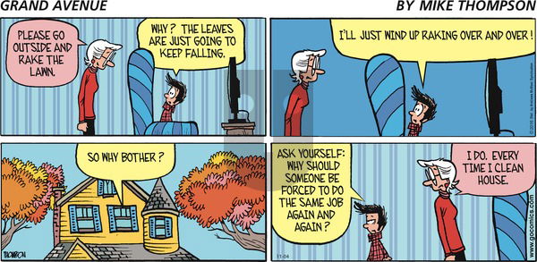 Grand Avenue on Sunday November 4, 2018 Comic Strip