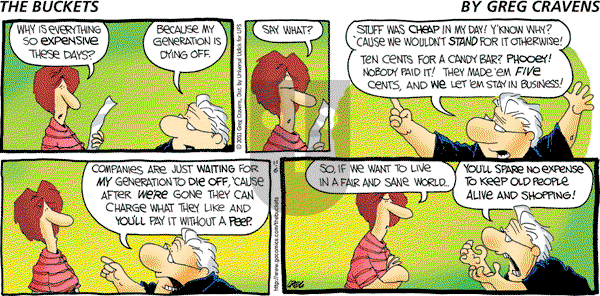 The Buckets on Sunday November 6, 2011 Comic Strip
