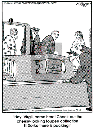 Close to Home on Monday August 4, 1997 Comic Strip