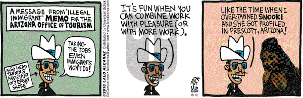 La Cucaracha on Thursday August 12, 2010 Comic Strip