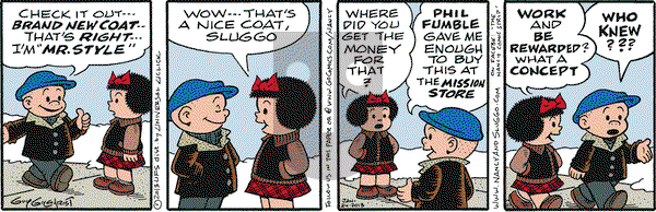 Nancy on Thursday January 24, 2013 Comic Strip
