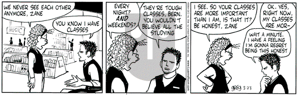 Luann on Wednesday March 24, 2004 Comic Strip
