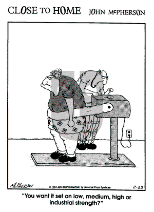 Close to Home on Friday February 25, 1994 Comic Strip