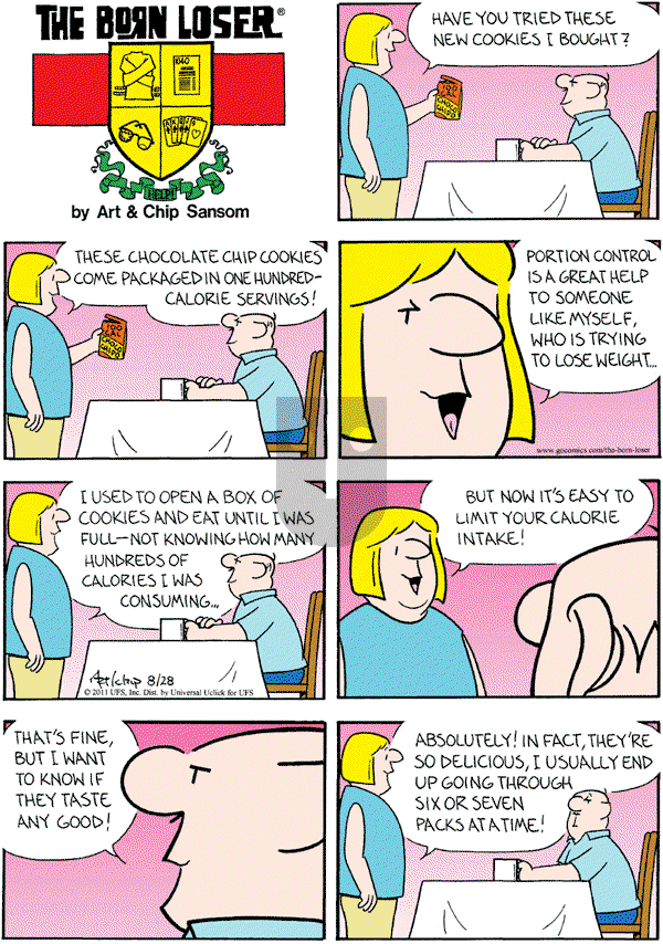 The Born Loser on Sunday August 28, 2011 Comic Strip