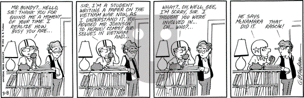 Doonesbury on Thursday March 8, 1973 Comic Strip