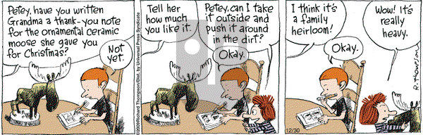 Cul de Sac on Friday December 30, 2011 Comic Strip