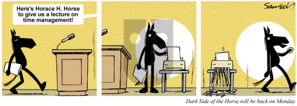 Dark Side of the Horse on Saturday January 26, 2013 Comic Strip