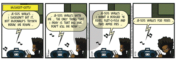 The Boondocks on Friday April 15, 2005 Comic Strip