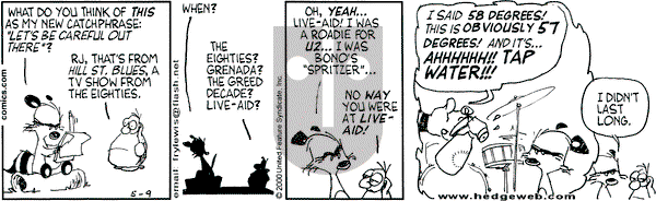 Over the Hedge on Tuesday May 9, 2000 Comic Strip