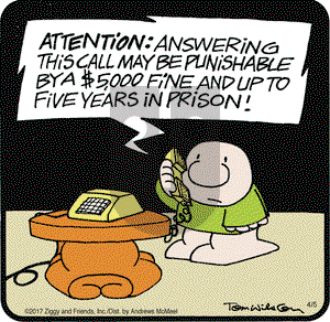 Ziggy on Wednesday April 5, 2017 Comic Strip