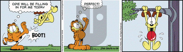 Garfield on Wednesday June 29, 2016 Comic Strip