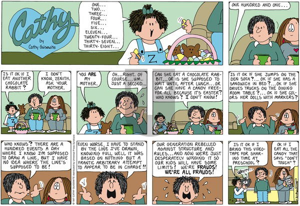 Cathy Classics on Sunday March 30, 1997 Comic Strip