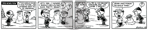 Peanuts - Tuesday January 22, 1952 Comic Strip
