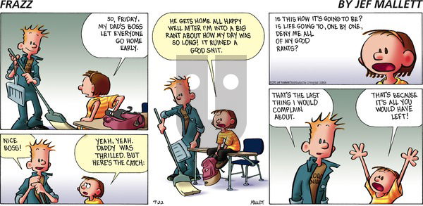 Frazz on Sunday September 22, 2013 Comic Strip